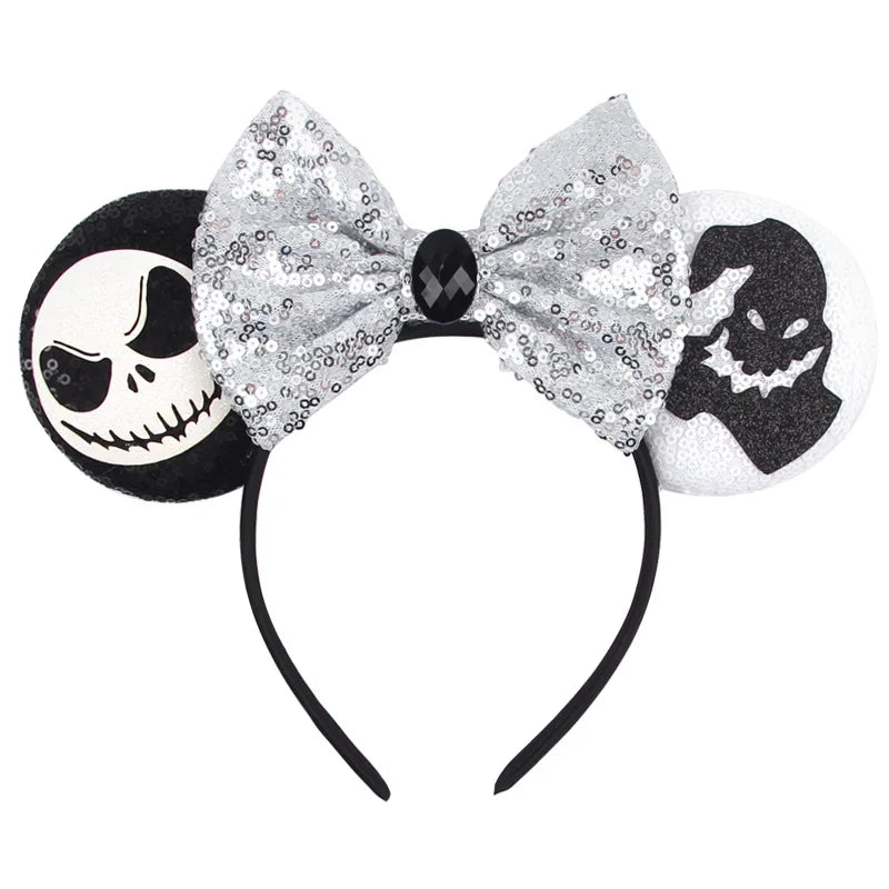 Chic Mickey Mouse Ears Headbands Women Halloween Party Cosplay Bad Guys Hairbands Girls Festival Gift Kids DIY Hair Accessories