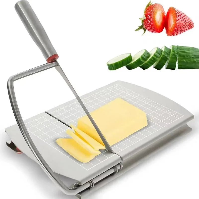 Household Cheese Cutting Machine, Ham Cheese Slicer, Cheese Cutter With Scale Cutting Knife Kitchen Tool