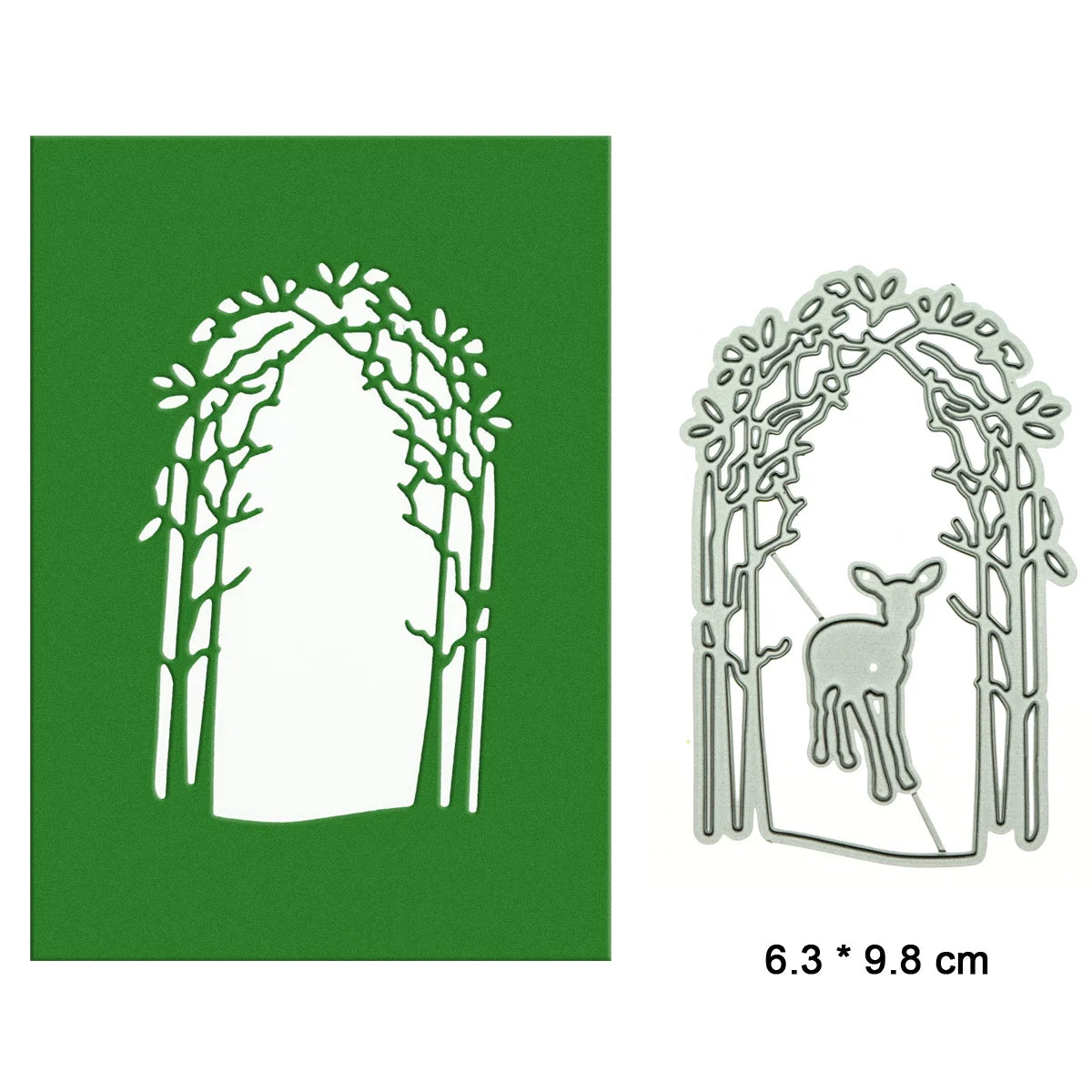 Layered Tree Forest Path Entrance Metal Cutting Die Scrapbooking Card Cover Scrapbooking Paper Art Work Decorating Punch Stencil