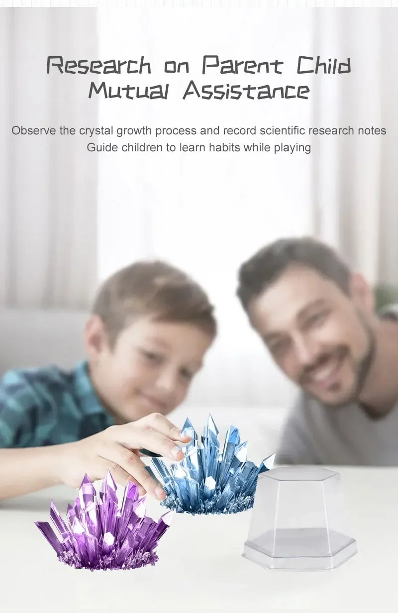 Crystal planting experiments, Science and education toys, DIY growable crystals, Color Random, Christmas/Halloween Gifts