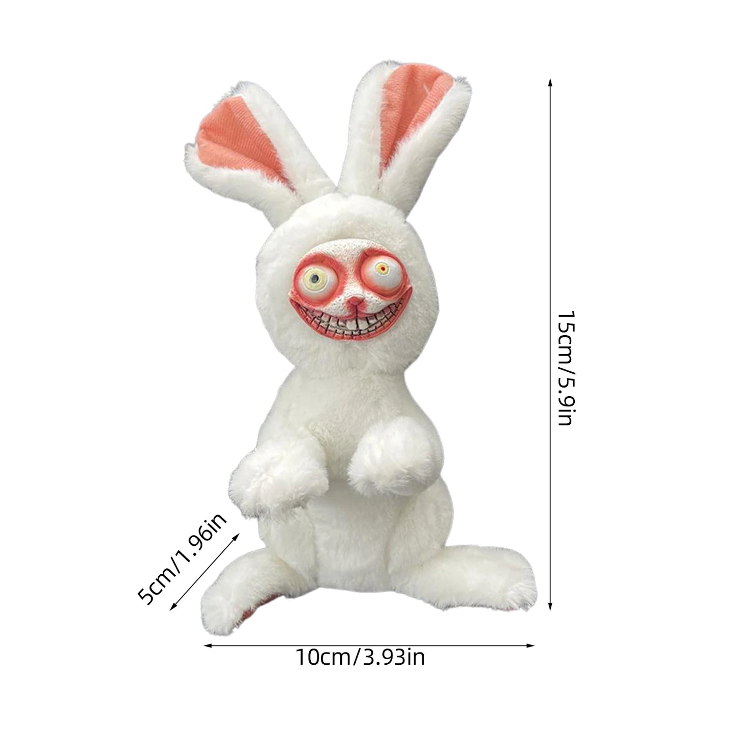 Halloween Bunny Plush Toy Gothic Home Decor Stuffed Animal Scary Rabbit Horror Doll Kids Toys Birthday Gift Popular Toys 2023