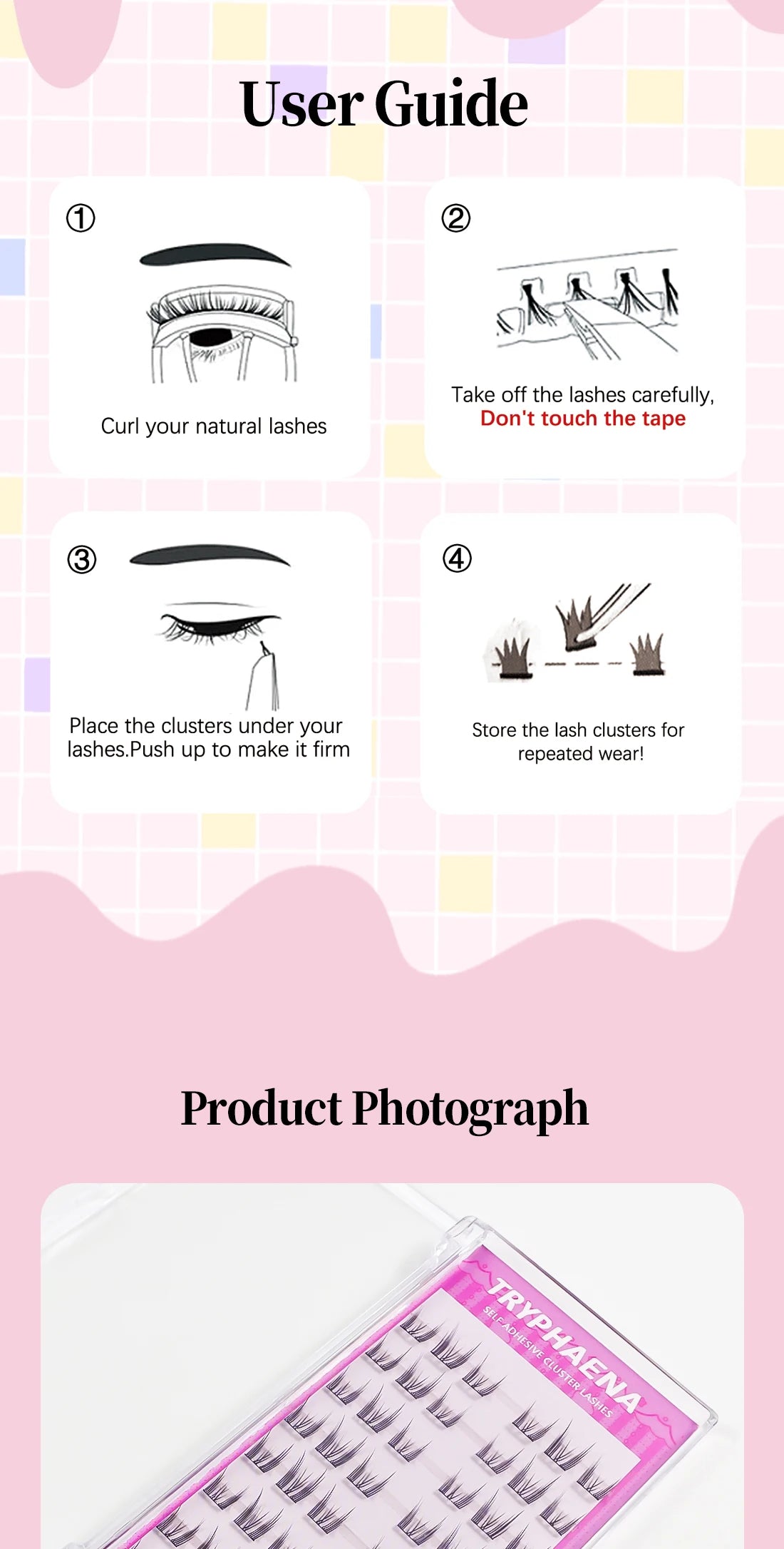 Lash Clusters Set No Glue Needed Self Adhesive Eyelashes Korean Makeup Natural Look Wispy Individual Eyelashes New Manga Lashes