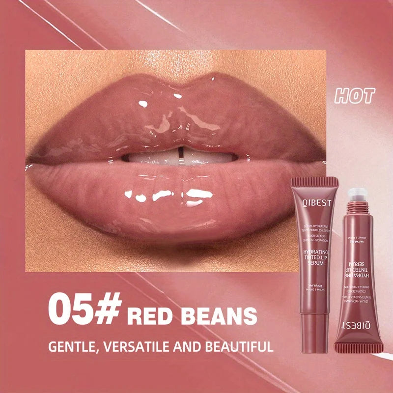 Colored lip gloss, liquid hydrating and moisturizing, light and shiny lip balm, water gloss lip glaze moisturizing lip milk.