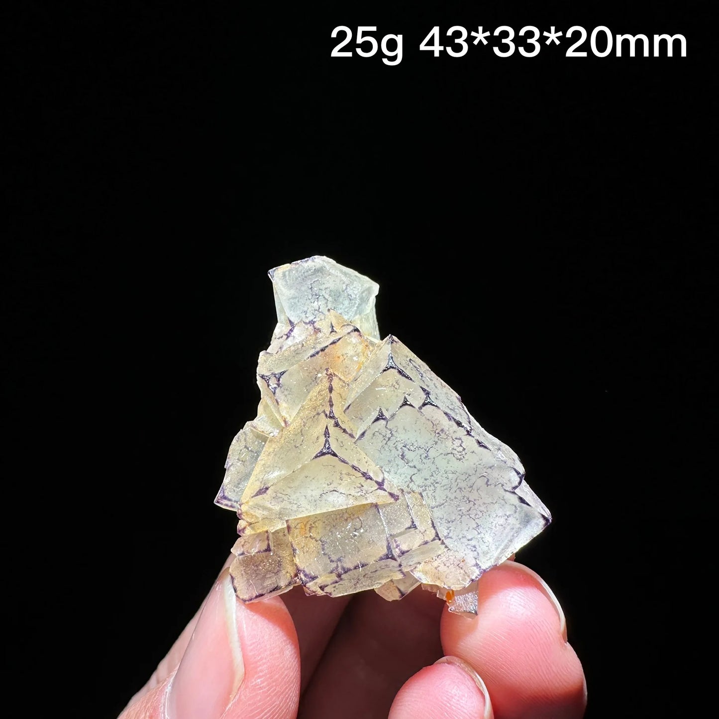 Natural Purple edge fluorite mineral specimen healing crystal gem collection Mineral Quartz Rock Healing Stone Home Decor