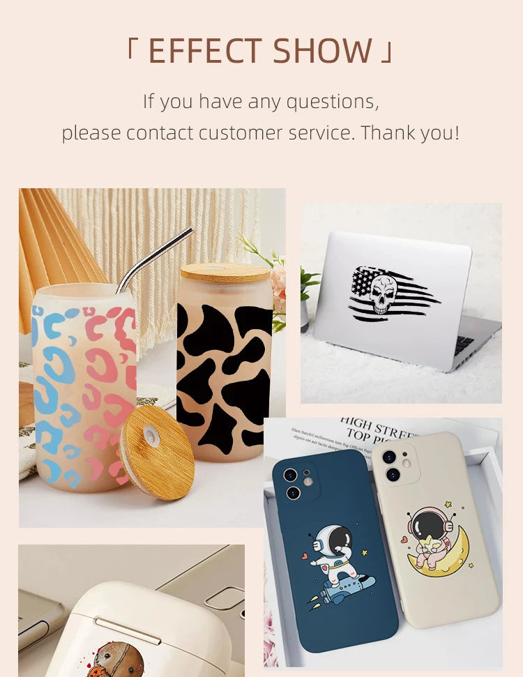 UV DTF Transfers Stickers, 16oz, Cup Wraps, Spooky Season, Halloween Printed for DIY Glass, Ceramic Metal Leather, Etc. D5736