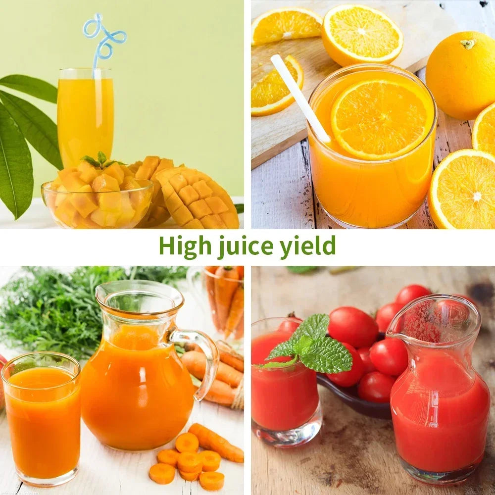 Hot Sale 250W Slow Juicer Extractor for Vegetable and Fruit Screw Cold Press Fresh Beet Juice Electric Blender Home Appliance