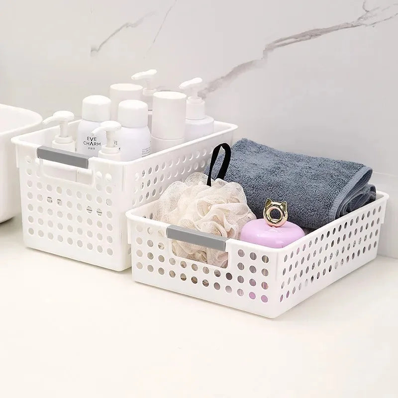 Household miscellaneous items storage basket snack toy storage box plastic shelf kitchen tabletop minimalist storage box