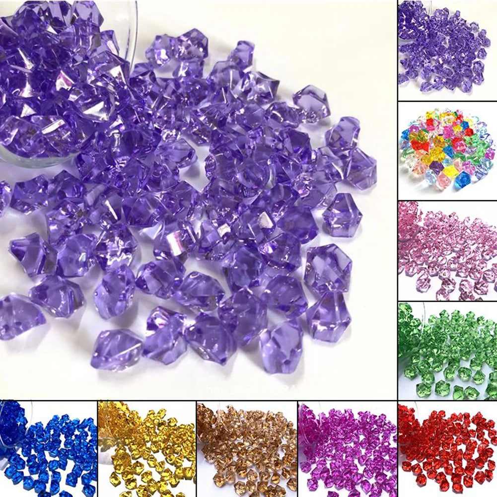 Crystals Plastic Gems Home and Decoration Ice Particles Colored Stones Children's Jewelry Crystal Diamond Toys Crafts