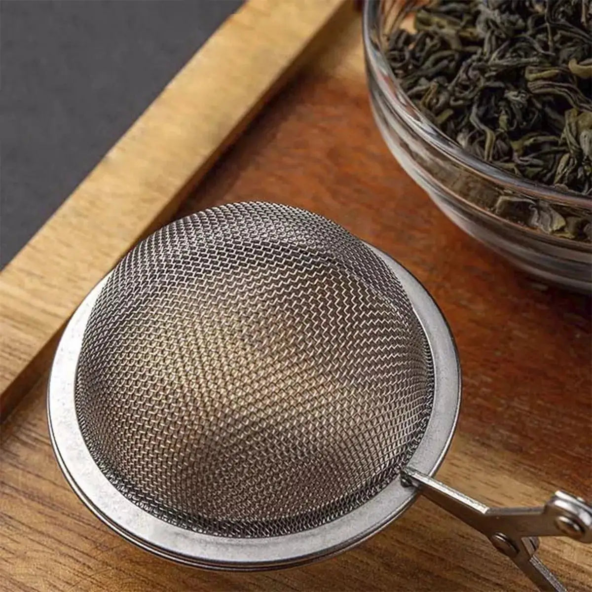 Inox Tea Infuser Sieve Blanket Herbs 15,5cm With Cable