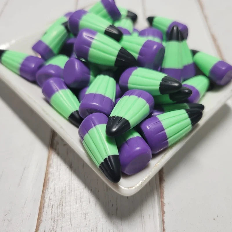 5/10Pcs Mini Resin Fake Candy Corn Miniatures, Faux Candy Corn Figurines for Home Desk DIY Craft Project Halloween Decoration