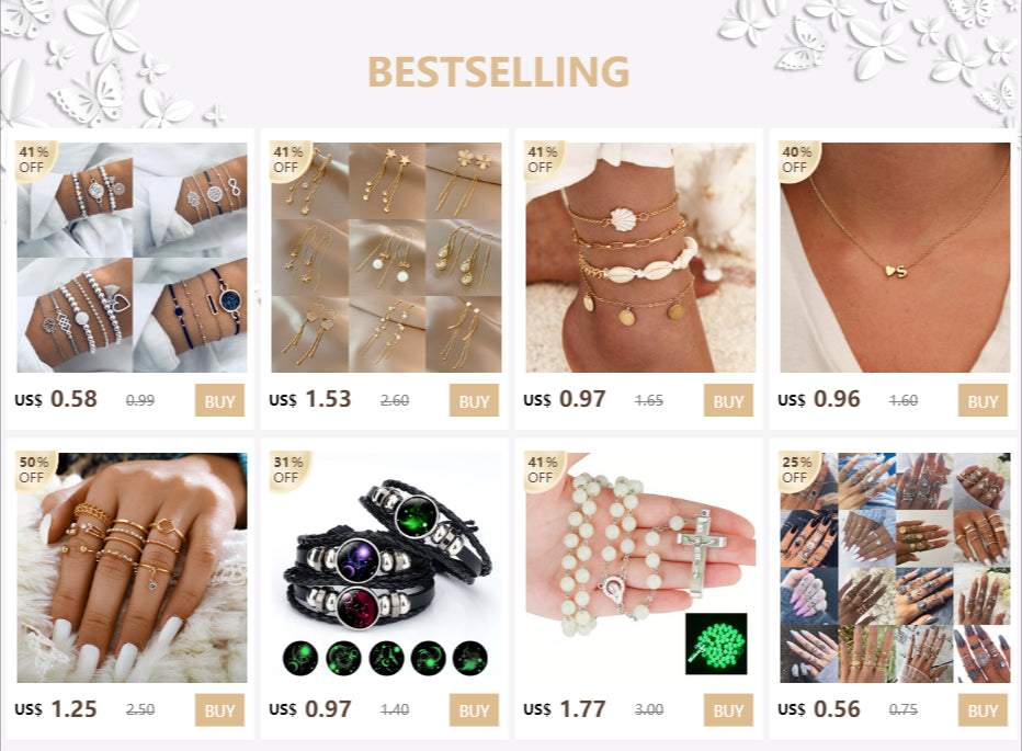 5pcs/set Bohemia Shell Moon Charm Bracelet set For Women Heart Geometric Black Beads Chain Bangle Girls Fashion Jewelry Gift