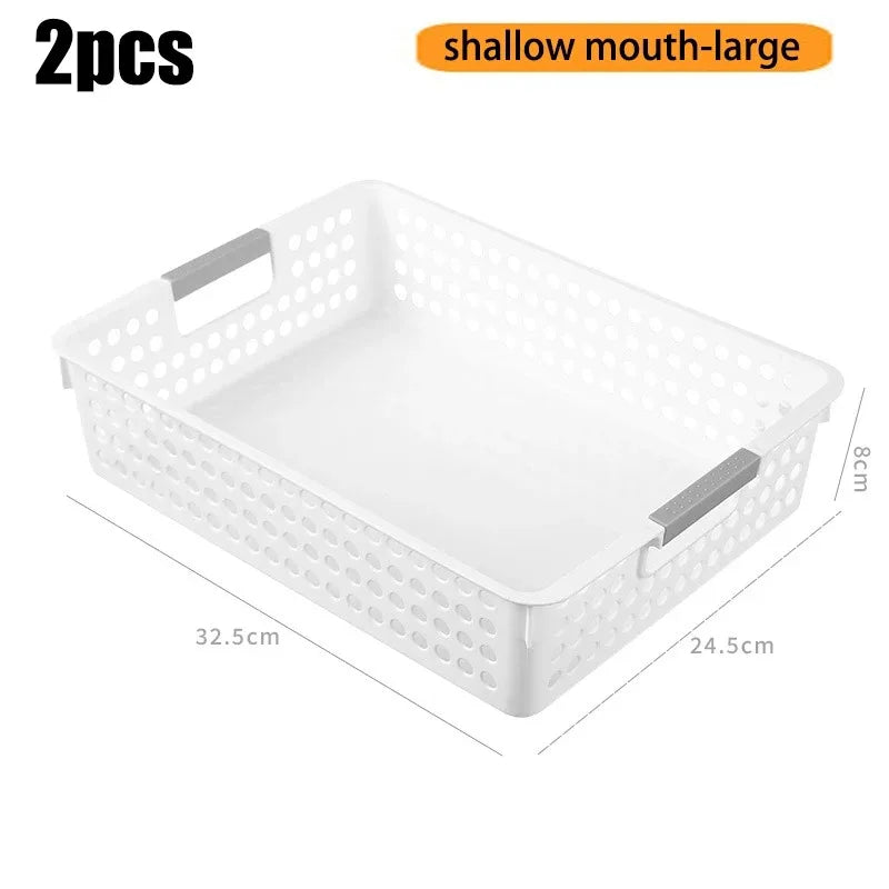 Household miscellaneous items storage basket snack toy storage box plastic shelf kitchen tabletop minimalist storage box