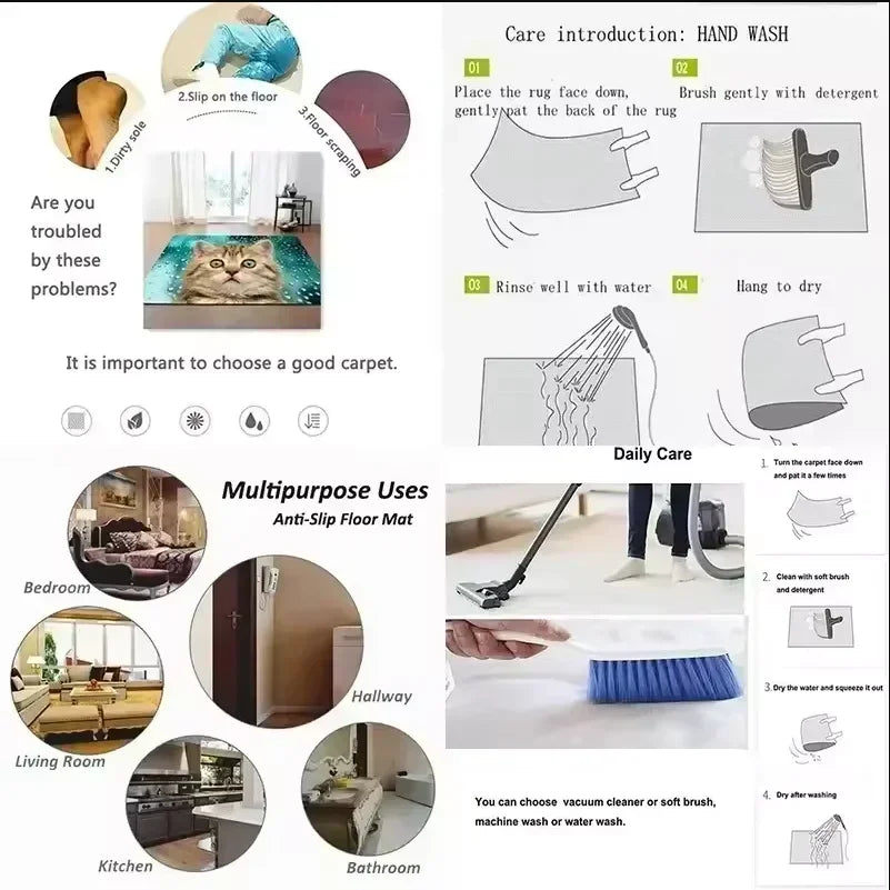 Halloween Pumpkin with Terrifying Face Door Mat Front Door Entrance Inch Welcome Mat for Garden Terrace Home Porch Decoration