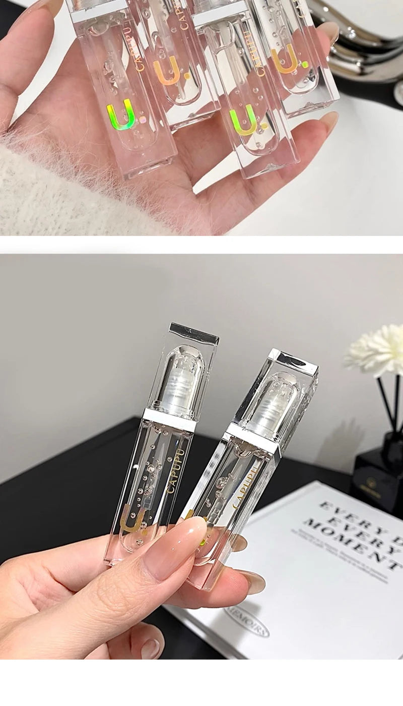 Lip oil Moisturizing Long-lasting Lip Gloss Transparent Fade Lip line Lipstick Base High appearance level beep lips