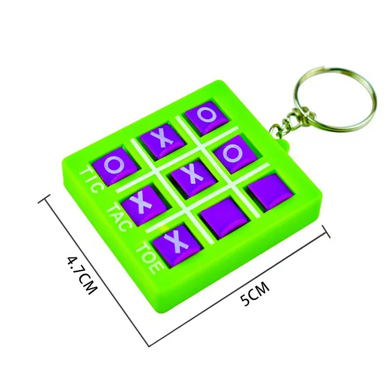 Small Toys Tic Tac Toe Game Keychain Birthday Party Favors Treasure Chest Prize Goodie Bags Stuffers For Kids Girls and Boys