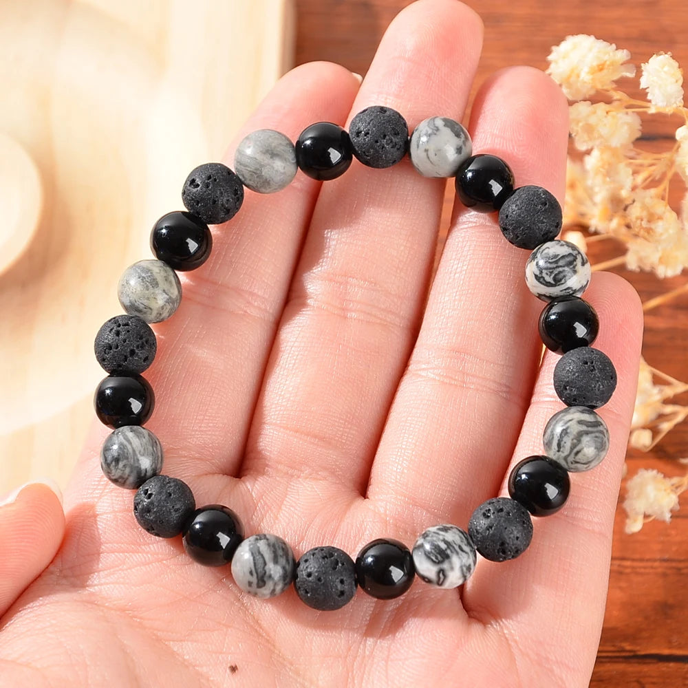 Healing Crystal Bracelet - A Stone Bracelet That Relieves Anxiety, Reduces Stress, and Calms, A Gift for Early Recovery