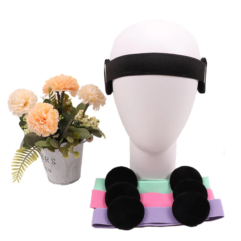 1Pcs Edge Melt Band For Lace Wigs With Ear Puff  Adjustable Elastic Headband With Ear Protector Wig Band With Ear Covers Purple