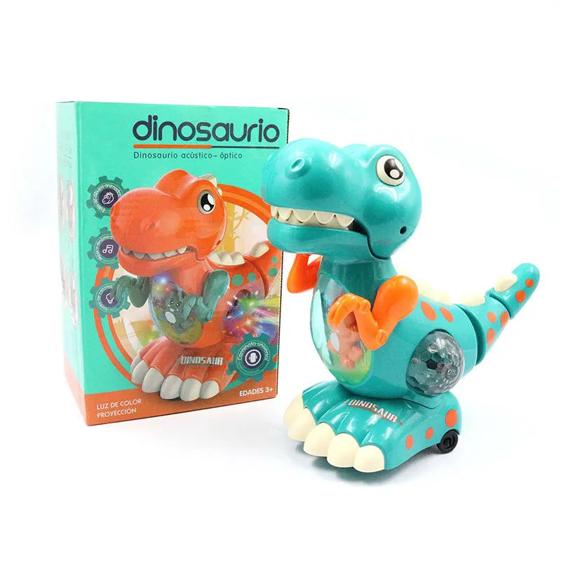 Dinosaur Toys Baby Toys Light Up Musical CrawlingTummy Time Montessori Sensory Interactive Electric Toys For Kids Birthday Gifts