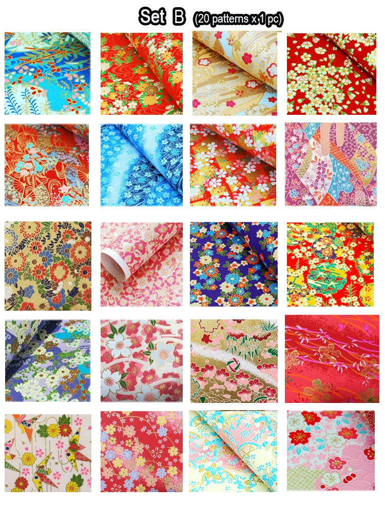 21x28cm Japanese Origami Folding Paper Handcraft Art Work Gift Wrapping Paper Packing Paper 20 Sheets