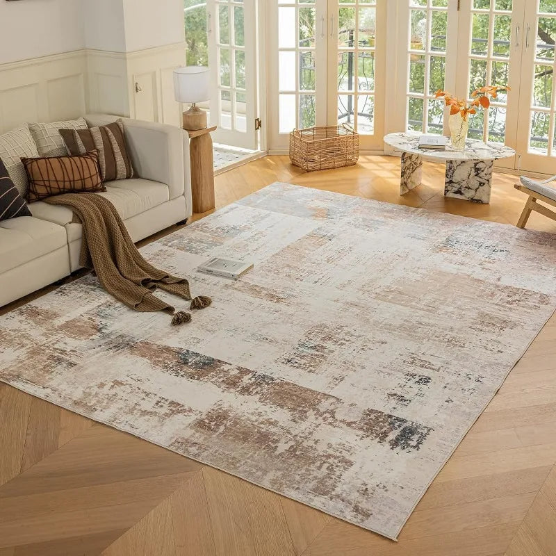 Rug Bedroom Washable Living Room Kitchen Dining Room Non-Slip Home Decor Carpet Morden Art Ultra Soft Blue Area Peaceful Rugs