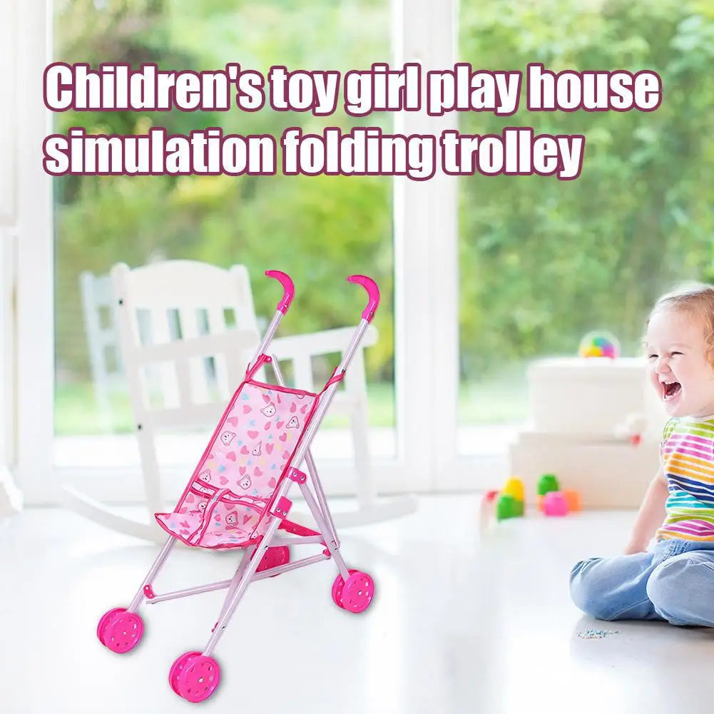 Toys For 1 Year Old Toys For 9 Year Old Boys Pretend Play Foldable Doll Stroller Toddler Learning Toy Girls' Imagination Booster