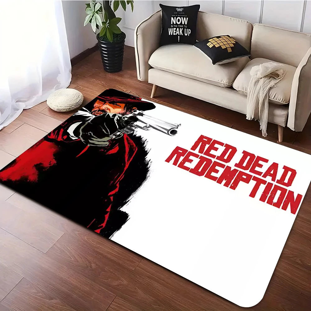 Red Dead Redemption Print Rugs Anti-slip Area Rug for Living Room Carpet Bedroom Sofa Doormat Floor Carpet Decor Mat