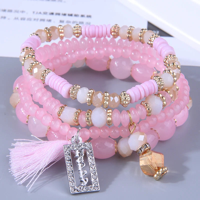 Trendying Products Boho Bracelets Woman Fashion 2023 Bracelets for Women Glasses Stone Bracelet Jewelry Christmas Gift