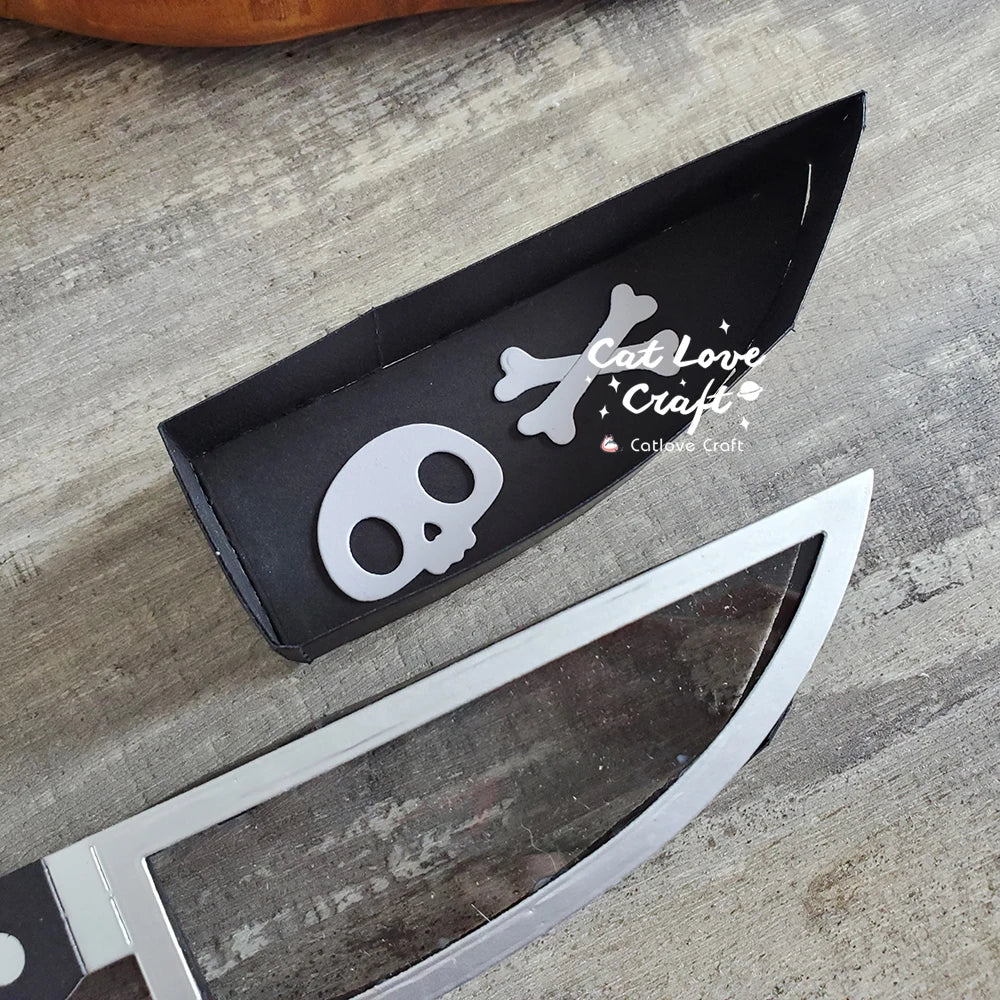 Catlove Halloween Candy Box Knife Metal Cutting Dies Scrapbooking Stencil Die Cuts Card Making DIY Craft Embossing New Dies For