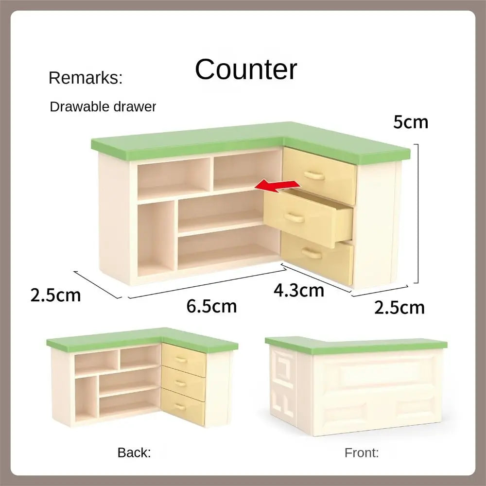 Household Dollhouse Miniature Furniture Accessories Shooting Props DIY Electrical Model Lifelike Supermarket Ornaments