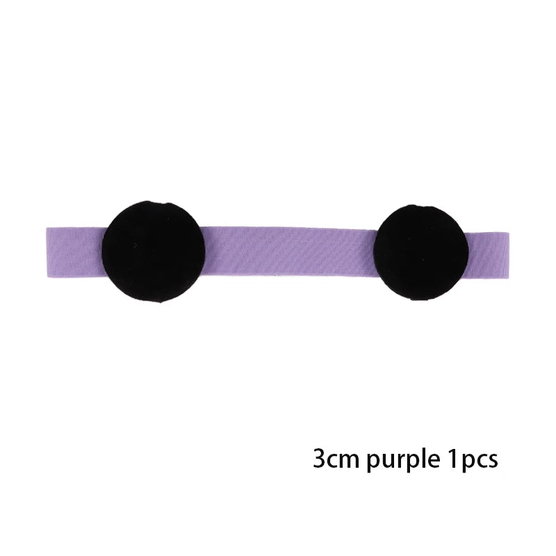 1Pcs Edge Melt Band For Lace Wigs With Ear Puff  Adjustable Elastic Headband With Ear Protector Wig Band With Ear Covers Purple