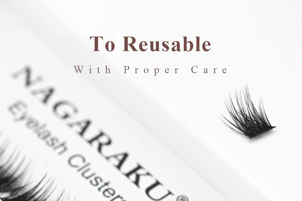 NAGARAKU T50 DIY Cluster Eyelashes Segment Volume Natural Lighter Bundles Makeup Tools Grafted At Home