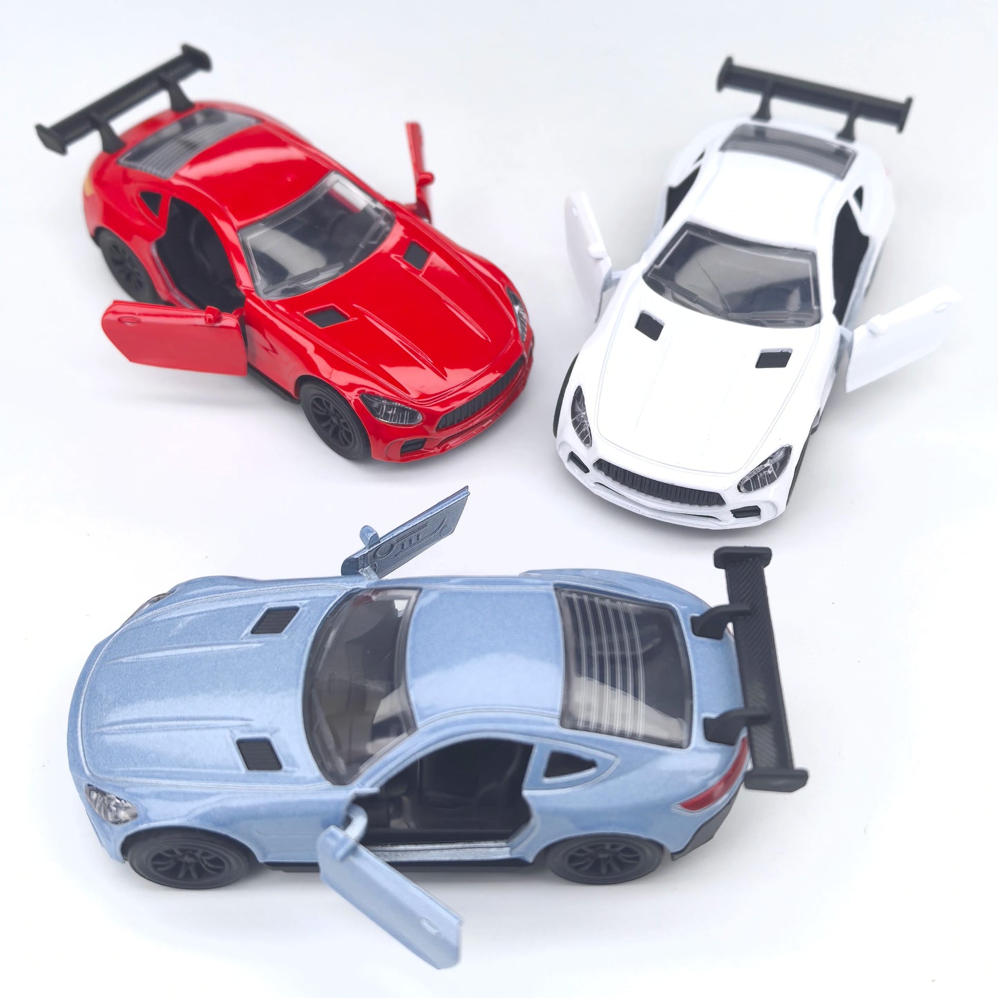 Children's alloy sports car models, toy cars for boys and babies, inertia toy cars with openable doors, racing cars, new toys