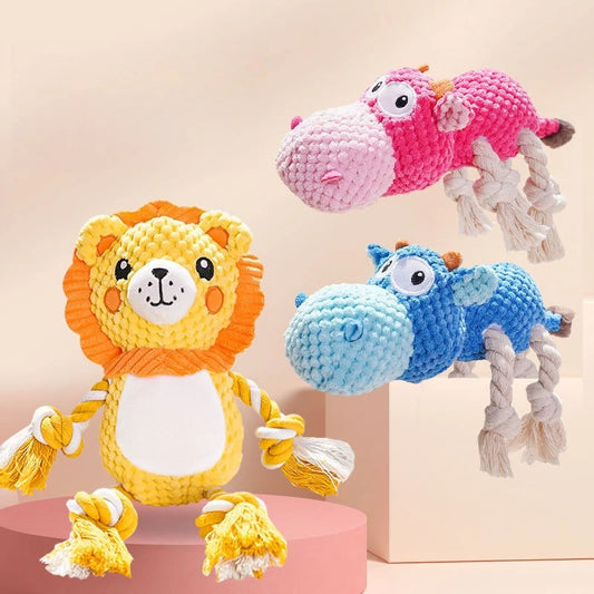 Pet Voice Toys Dogs with Grinding Teeth Plush Relieving Boredom Interactive Dolls Pet Supplies