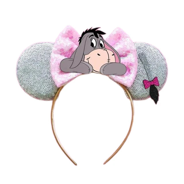 Chic Mickey Mouse Ears Headbands Women Halloween Party Cosplay Bad Guys Hairbands Girls Festival Gift Kids DIY Hair Accessories