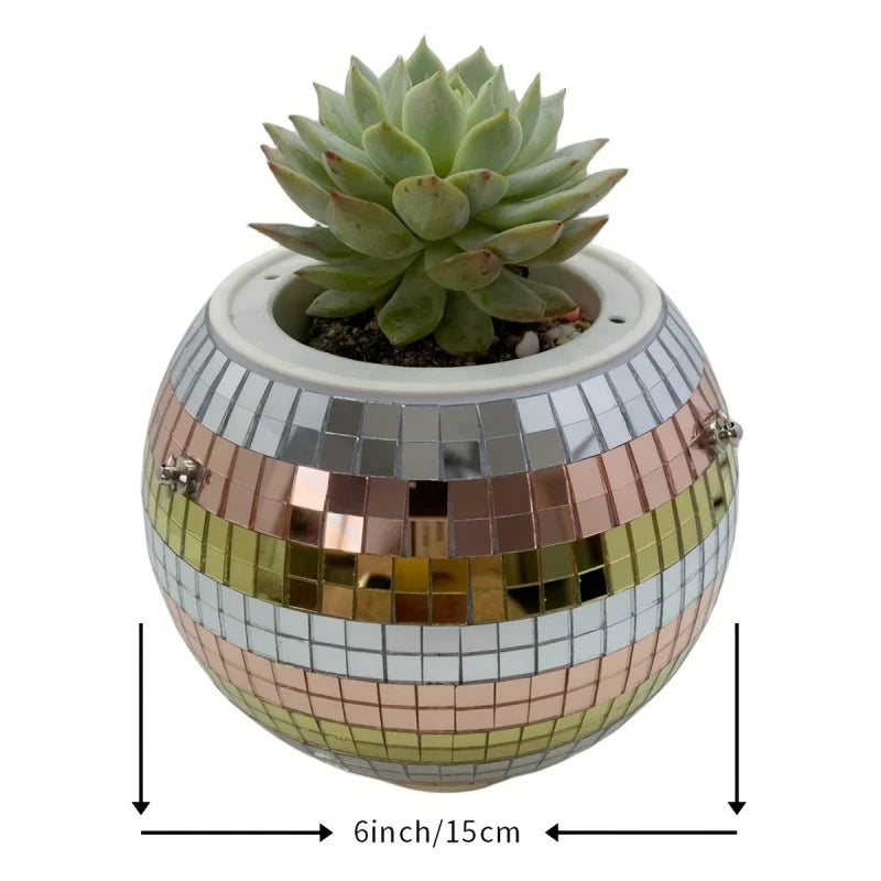 1pc Unique Handcrafted Bohemian-Inspired Hanging Disco Mirror Ball
