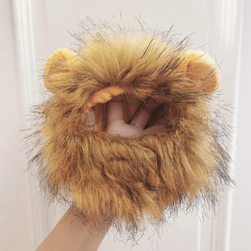 Cat Hat Lion Mane Halloween Costume Lion Costume Cat Cosplay Dress Up Pet Hats For Small Cats And Kittens Party Decoration