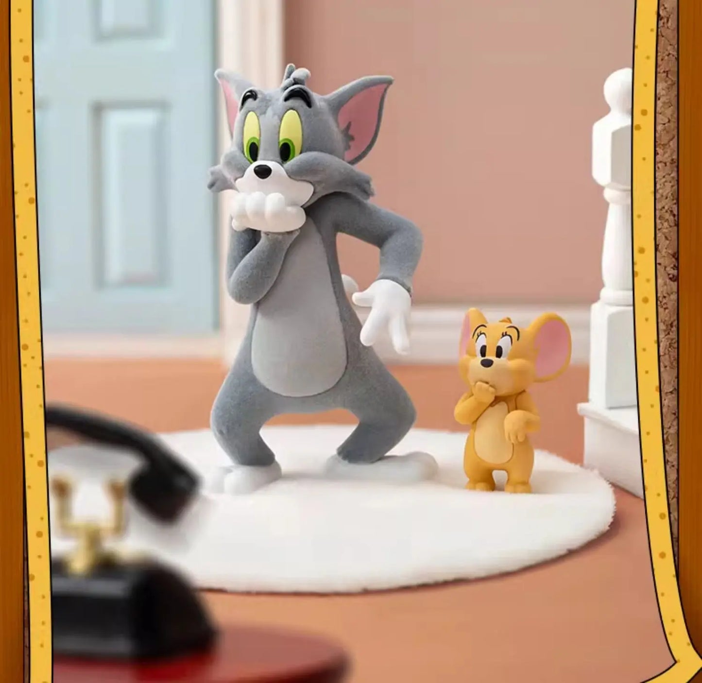 Original 52toys Tom - Jerry Mental State Tasting Blind Box Handmade Desktop Ornament Scene Building Props Toys Gifts Mystery Box