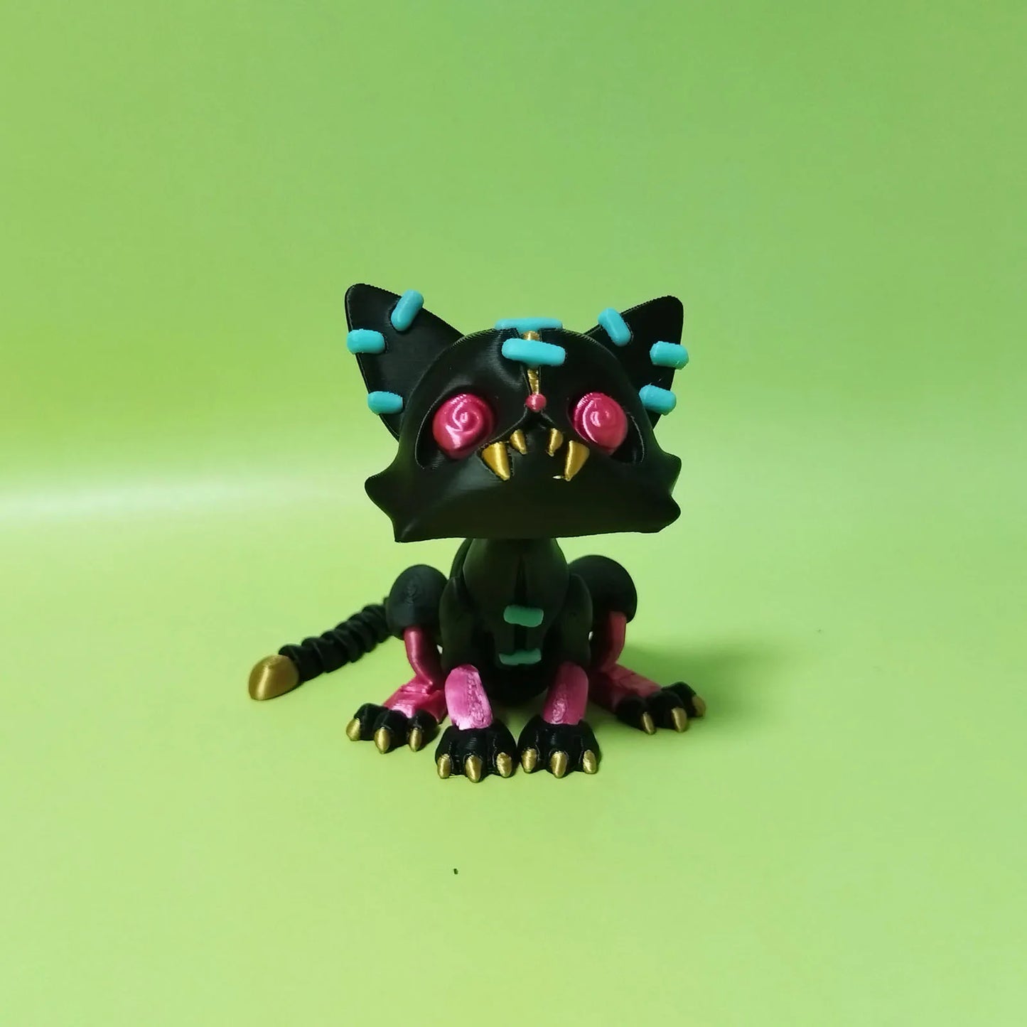 3D Printed Articulated Colorful Black Cat Models Model Figurines Halloween Birthday Gifts  Home Decoration