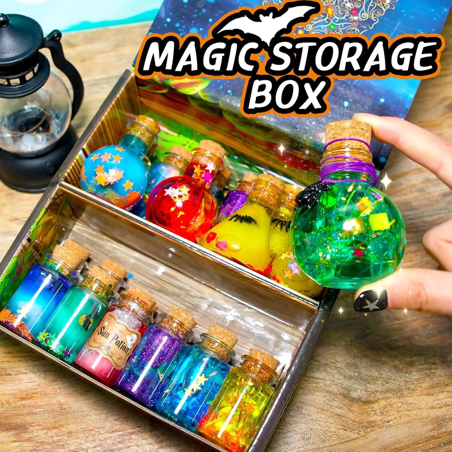 DIY Fairy Magical Potions Kit Horror Halloween Christmas Gifts Witches' Magical Color Changing Freezing Potions Art Craft Kit