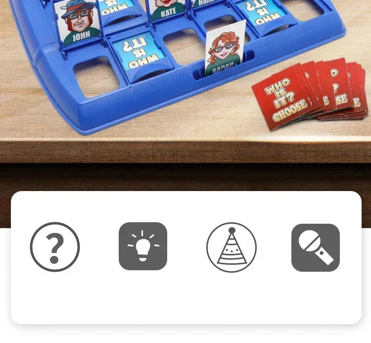 Guess Who I Am Board Game Toy Parent-child Friend Interaction Game Children's Logical Reasoning Puzzle Toys for Boy Girl Gifts