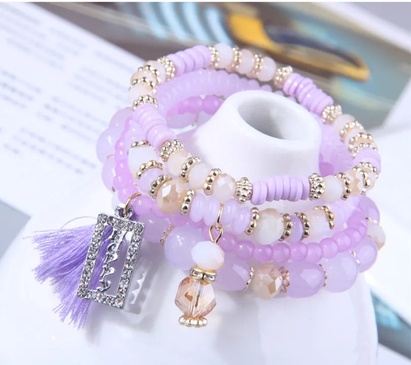 Trendying Products Boho Bracelets Woman Fashion 2023 Bracelets for Women Glasses Stone Bracelet Jewelry Christmas Gift