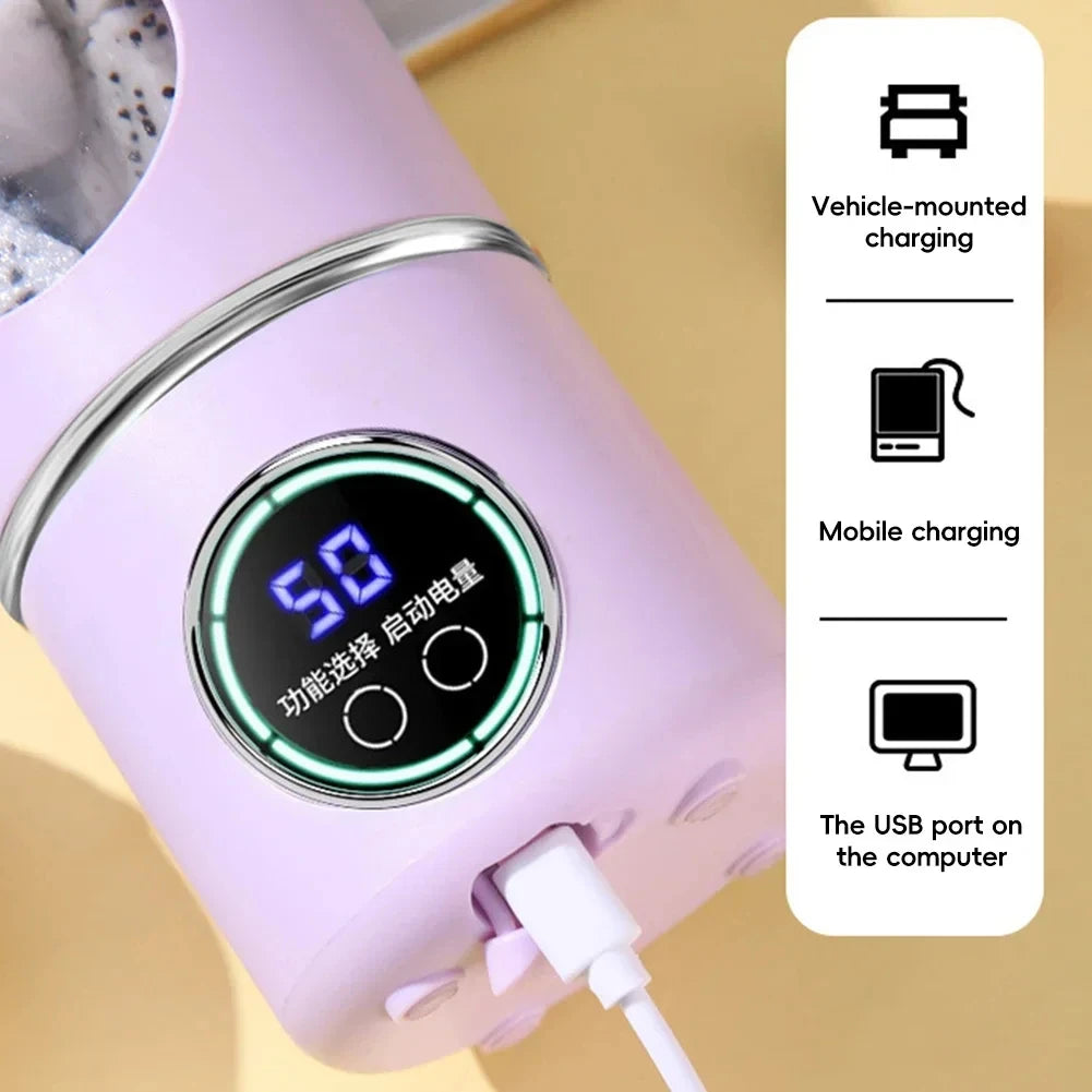 Stainless Steel Electric Blenders 700ml Juice Maker Blender 12 Leaves Strong BPA-free Smoothies/Ice Fruits/Nuts Blender Bottle