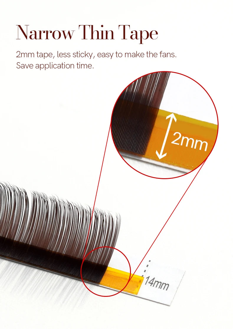 H&L SINCE 1990 12 Rowsblack brown eyelashes, double pointed eyelashes makeup tool,  professional false eyelashes