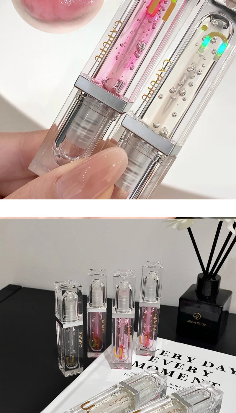 Lip oil Moisturizing Long-lasting Lip Gloss Transparent Fade Lip line Lipstick Base High appearance level beep lips