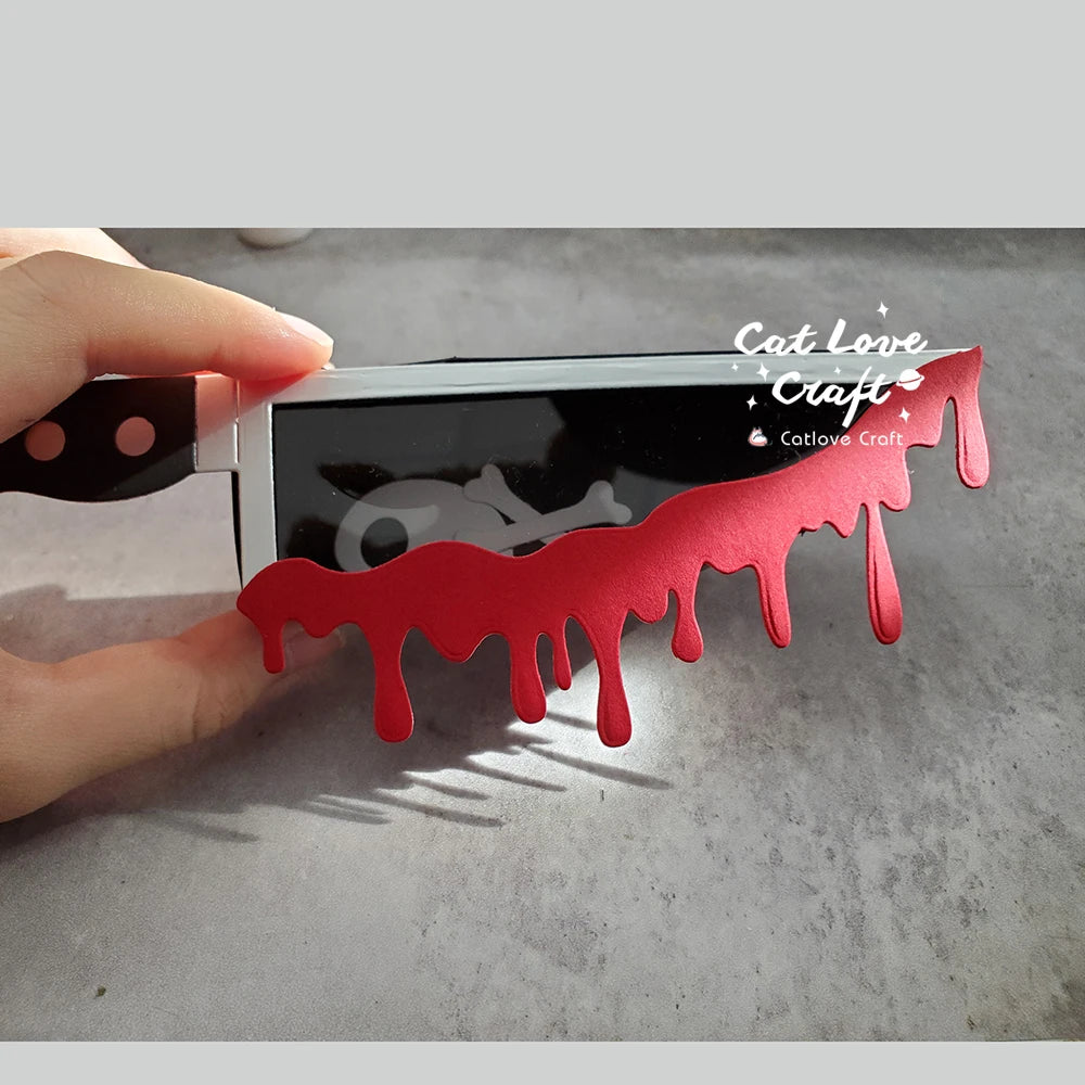 Catlove Halloween Candy Box Knife Metal Cutting Dies Scrapbooking Stencil Die Cuts Card Making DIY Craft Embossing New Dies For
