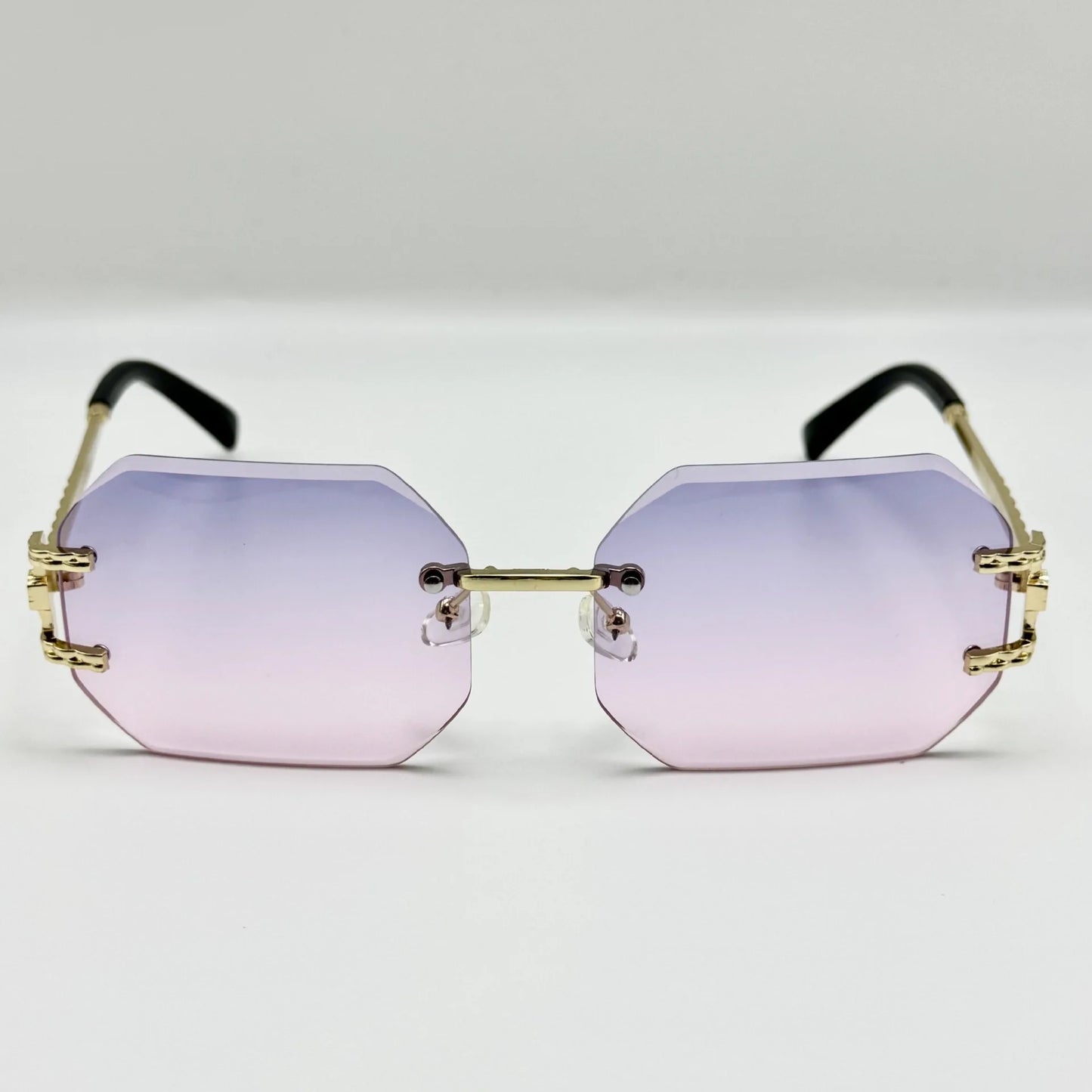 New in Rimless Sunglasses Women 2025 Trendy Fashion Glasses Sunscreen Shades Luxe Femme Lentes De Sol Mujer Lunette Soleil Femme