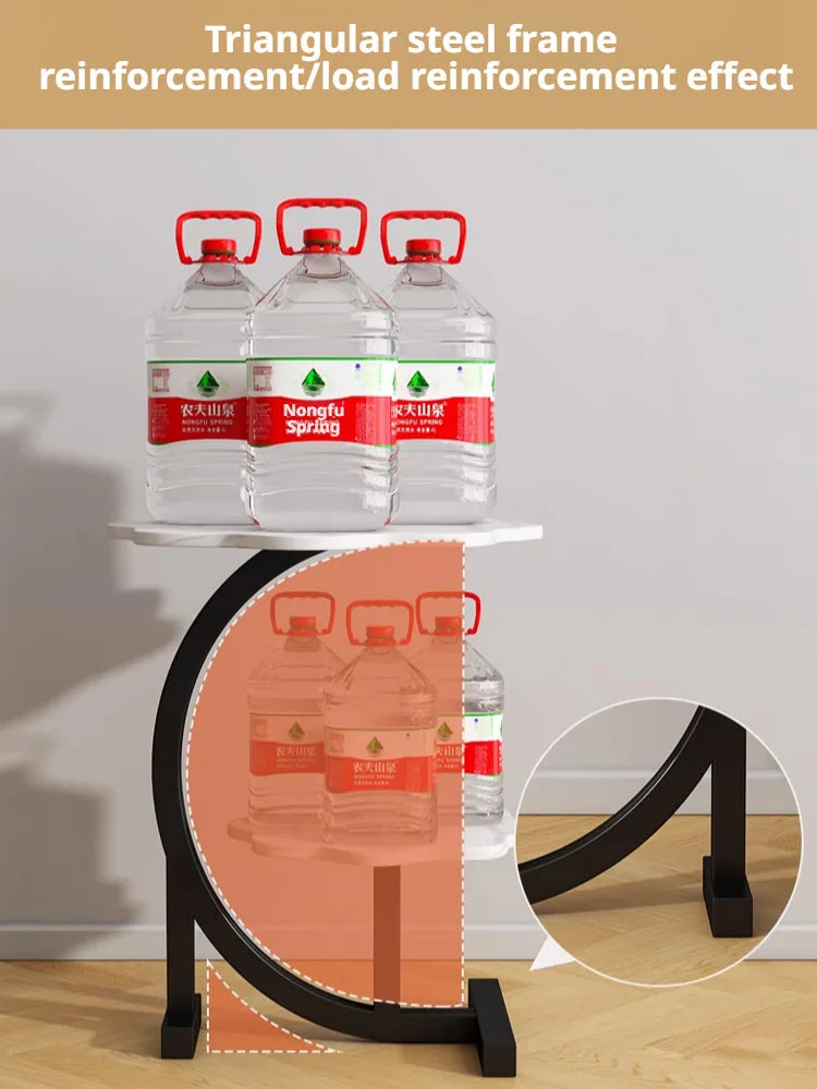 Household Mini Coffee Table Light Luxury Movable 2layer Sofa Side Table Bedside Storage Shelf Balcony Coffee Table Shelves