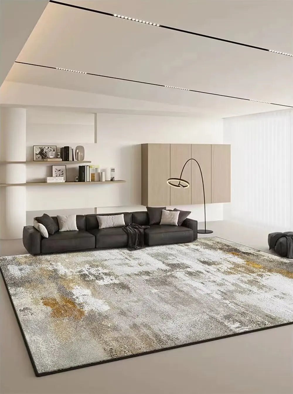 Modern Geometric Large Rugs for Living Room Home Decoration Luxury Carpet 200x300 Soft Easy Cleaning Bedroom Decor Mat Bedside