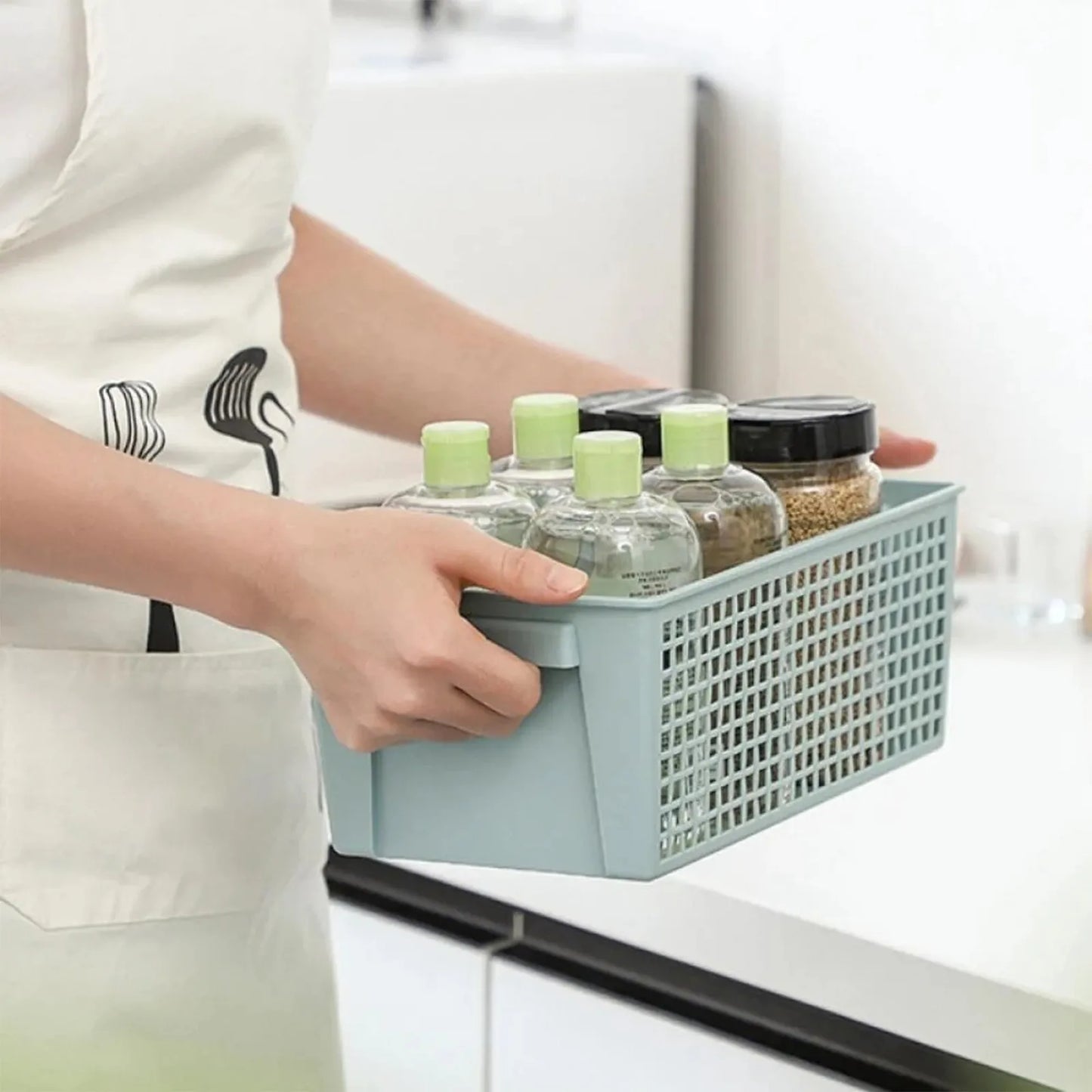 Household storage basket classic modern organization basket bottom non-slip easy to disassemble suitable for kitchen ba'troom