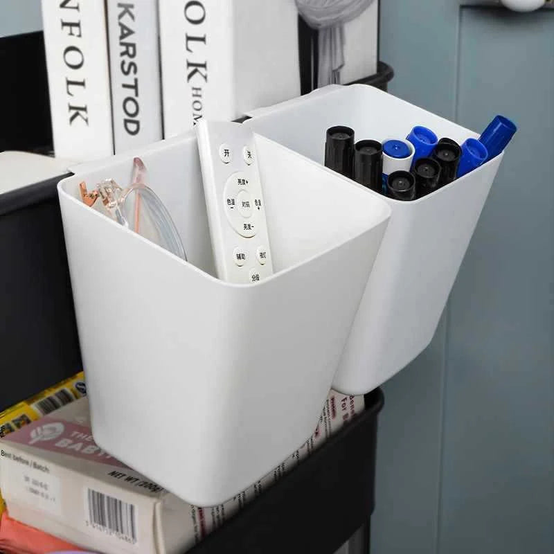 Household Back Hanging Plastic Storage Basket